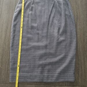 Worthington Textured Black and White Pencil Skirt